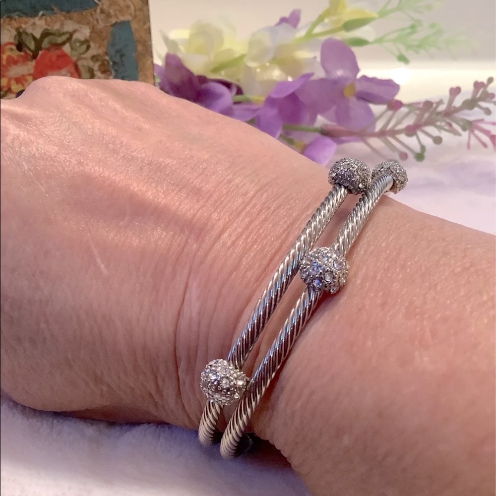 Crystal Double Rope Cuff - Picture 6 of 10